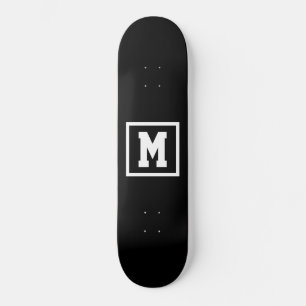 Skateboard Crear una plantilla de monograma propia en blanco