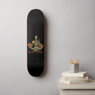 Skateboard CREEP IT VERDADERO miedo Halloween skeletkin calab