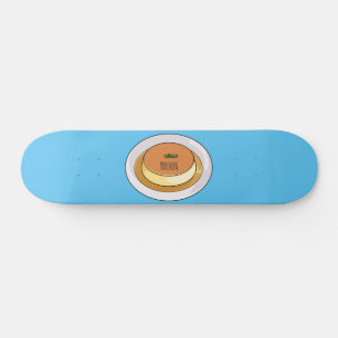 Skateboard Creme caramel personalizado ilustracion