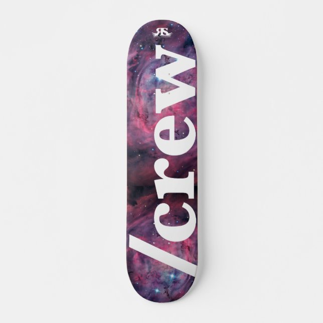 Skateboard /Crew Skate a placa espacial (Anverso )