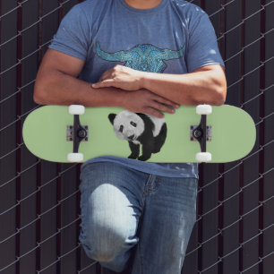 Skateboard Cría de panda verde