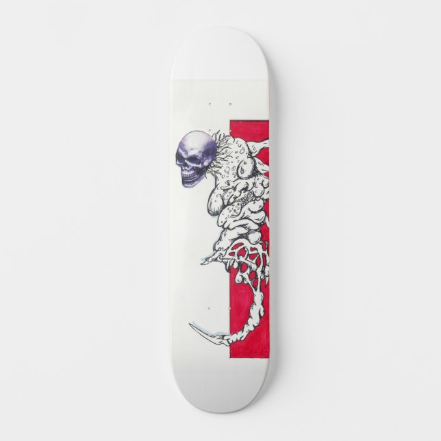 Skateboard criatura cráneo (Anverso)