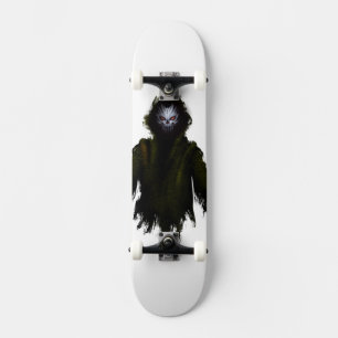 Skateboard Criatura Monstruosa Oscura Arte Gótico de Terror I