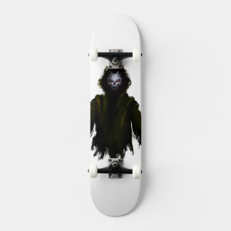 Skateboard Criatura Monstruosa Oscura Arte Gótico de Terror I