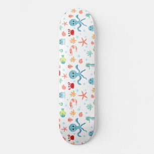 Skateboard Criaturas Marinas Subacuáticas Caprichosas