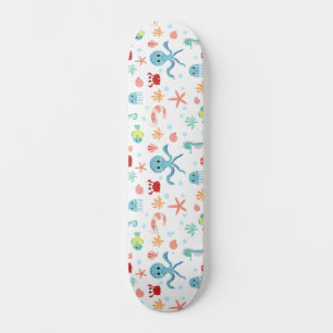 Skateboard Criaturas Marinas Subacuáticas Caprichosas