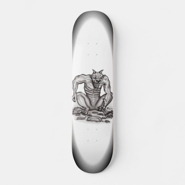 Skateboard Criaturas mixtas - Trola, Golem y Diablo (Anverso)