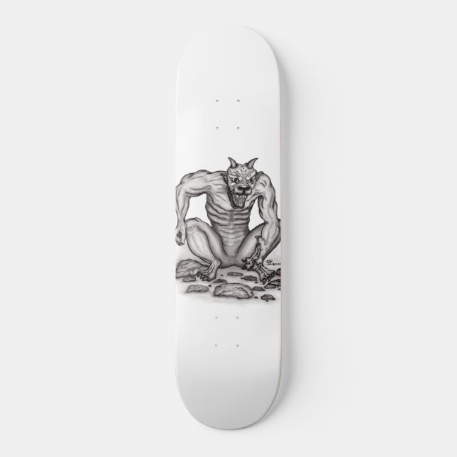 Skateboard Criaturas mixtas - Trola, Golem y Diablo (Anverso)