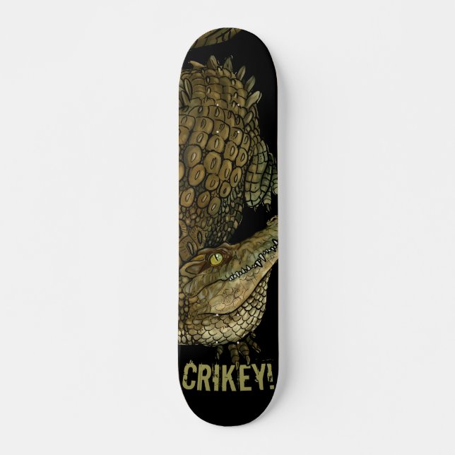 Skateboard ¡Crikey cocodrilo!  (Anverso )