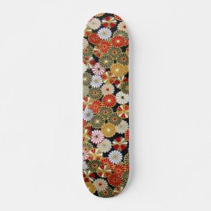 Skateboard Crisantemos dorados caídos