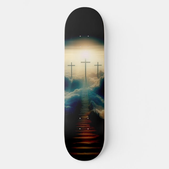 Skateboard Cristiano El camino al cielo (Anverso)