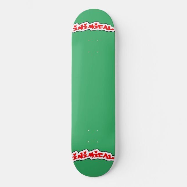 Skateboard Croma verde perfecto invisible (Anverso)
