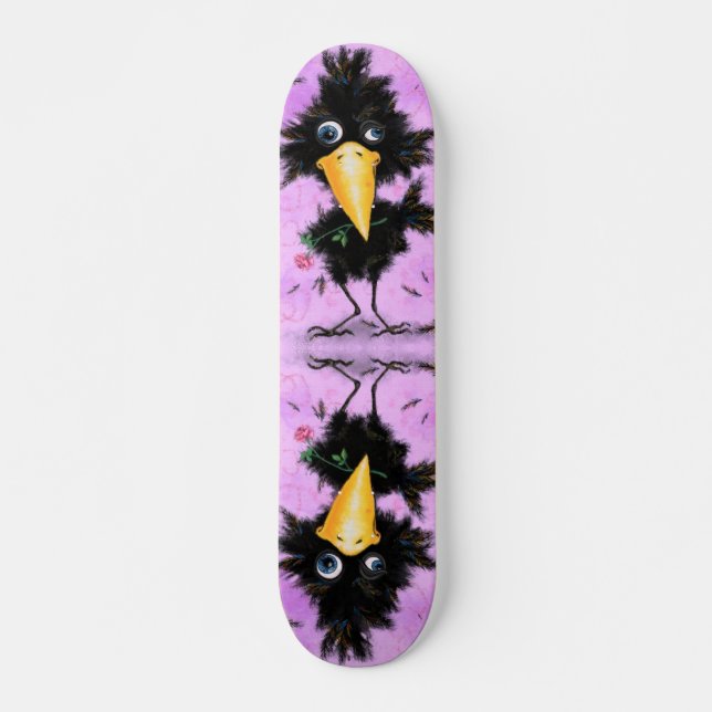 Skateboard Crow en el amor - Funny - Caballero (Anverso )