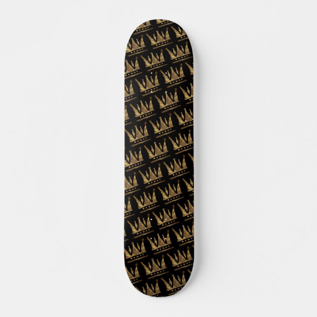 Skateboard Crownes dorados (Anverso )