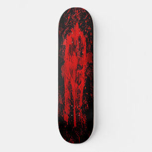 Skateboard Cruz celta ensangrentada roja