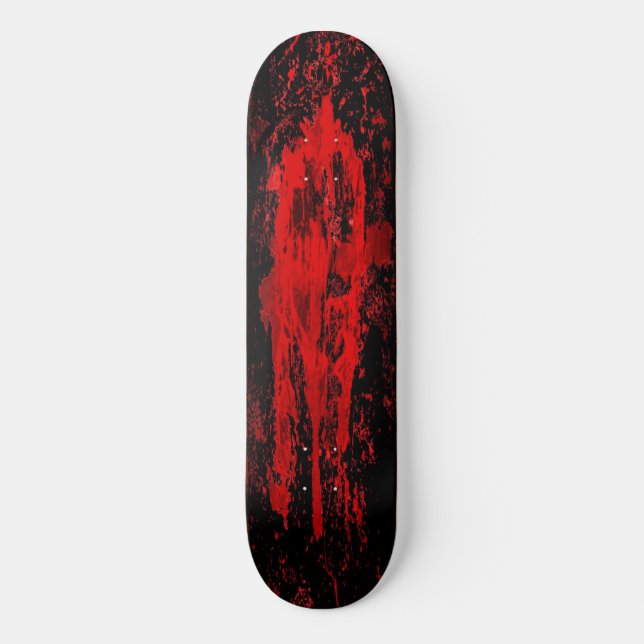 Skateboard Cruz celta ensangrentada roja (Anverso)