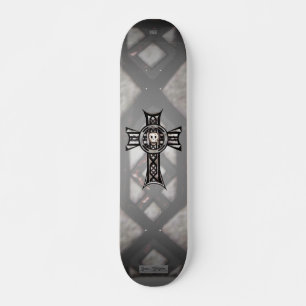 Skateboard Cruz Celta y Calavera (Plata)