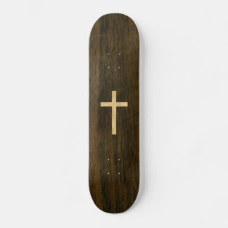 Skateboard Cruz cristiana básica Madera Veneer Maple Rosewood