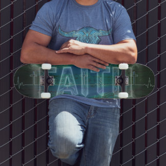Skateboard Cruz de fe latido