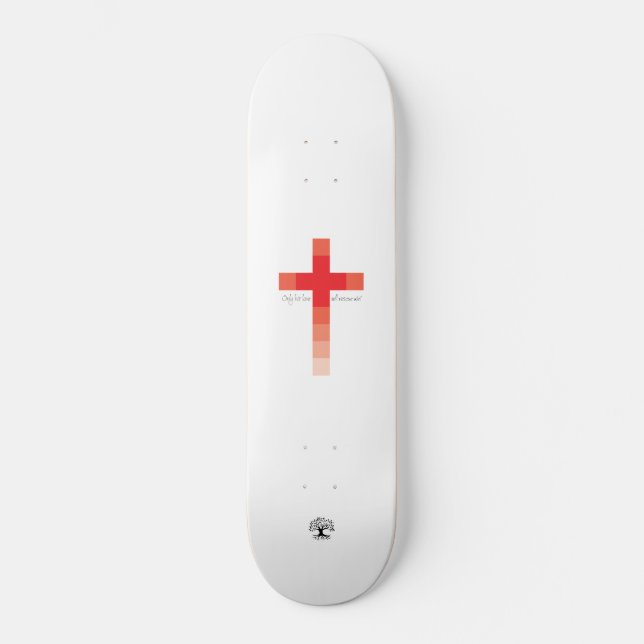Skateboard Cruz Roja (Anverso)