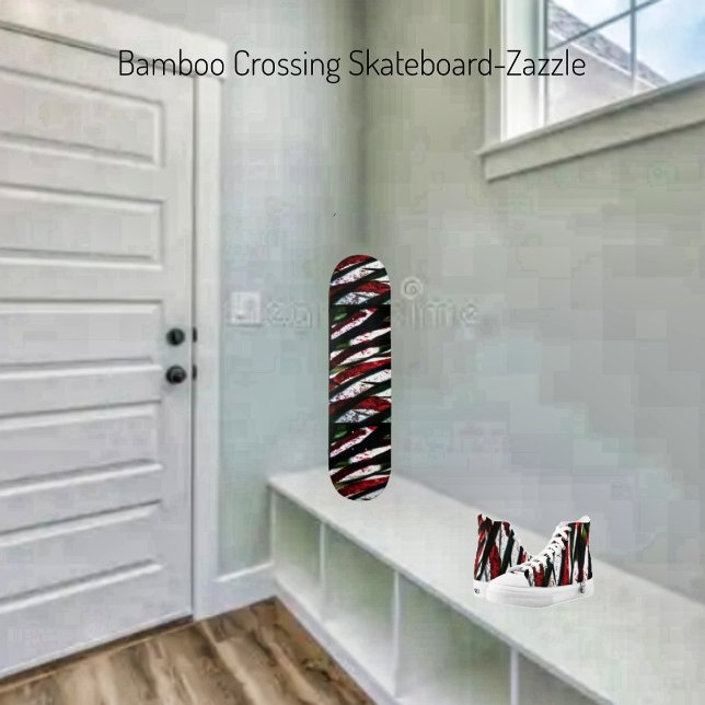 Skateboard Cruzado de bambú (Subido por el creador)