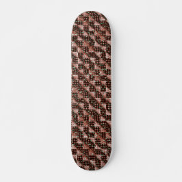 Skateboard Cuadrados de cuadros rojos sometidos a un extraño 