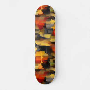 Skateboard Cuadrados de pintura abstracta moderna