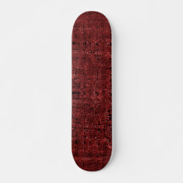 Skateboard Cuadrados pequeños rojos superpuestos empapados