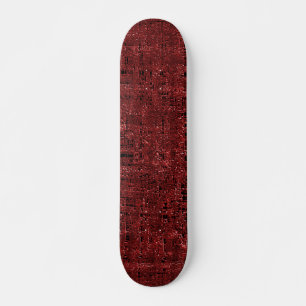 Skateboard Cuadrados pequeños rojos superpuestos empapados