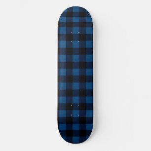 Skateboard Cuadros Azules de Leñador