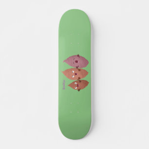 Skateboard Cuadros cantando batatas personalizado verduras