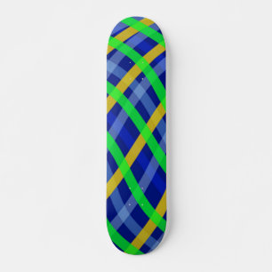Skateboard Cuadros Líneas Curvas