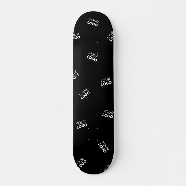 Skateboard Cualquier logotipo o imagen subida | Patrón disper (Anverso )