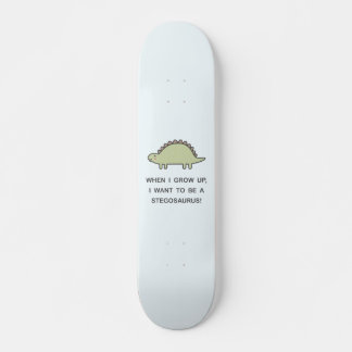 Skateboard Cuando Crecí, ¡Quiero Ser Un Estegosaurio!