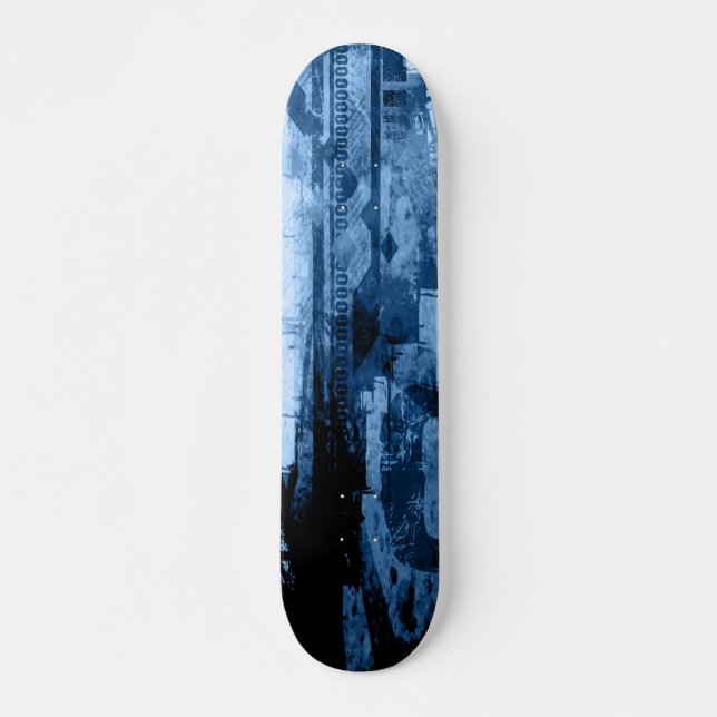 Skateboard Cubierta-Azul cero (Anverso )
