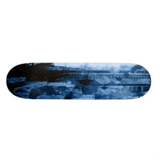 Skateboard Cubierta-Azul cero