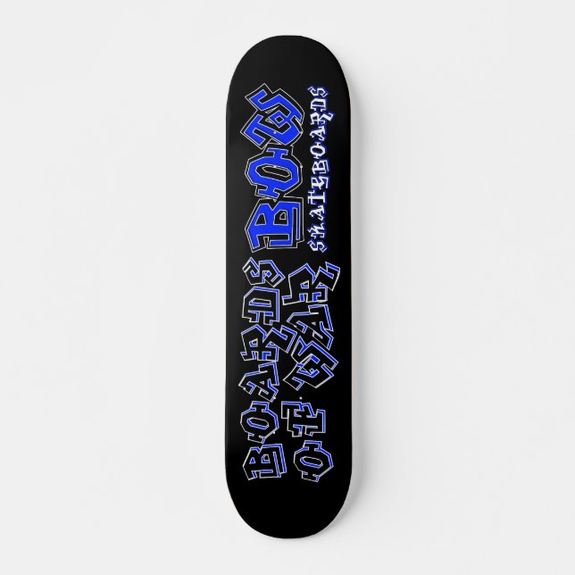 Skateboard Cubierta azul de la pintada del ARCO (Anverso )