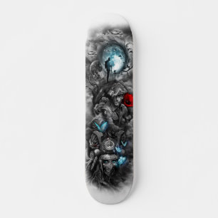 Skateboard Cubierta caida del soldado del guerrero