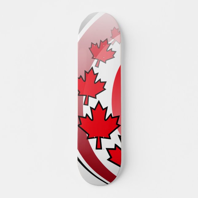 Skateboard Cubierta canadiense de la hoja de arce (Anverso )