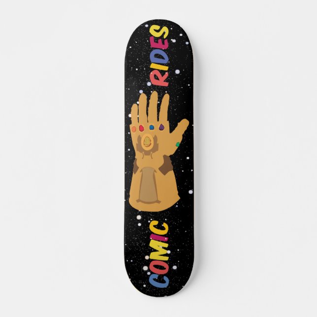 Skateboard Cubierta cómica del guantelete del infinito de los (Anverso )