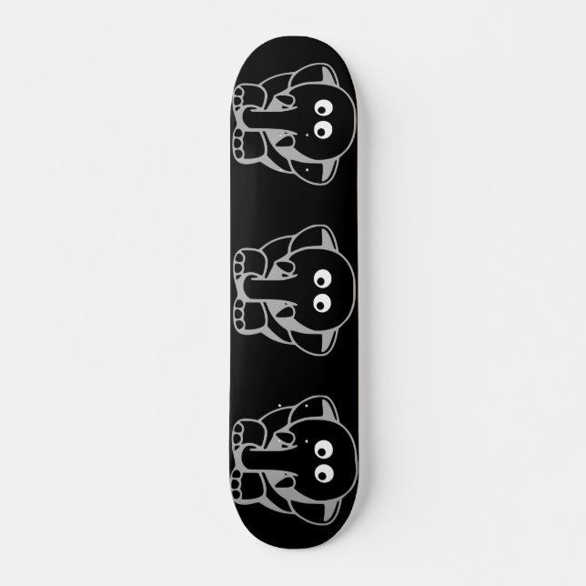 Skateboard Cubierta de 3 elefantes (Anverso )