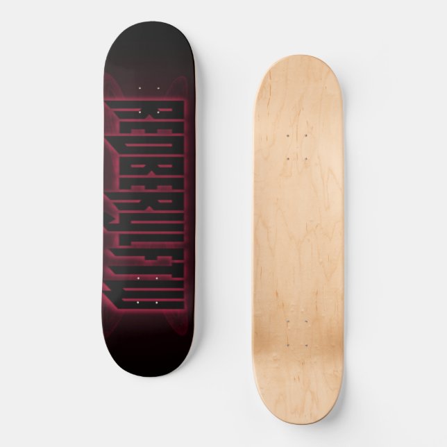 Skateboard Cubierta de banner RedBerylFTW (Anverso)