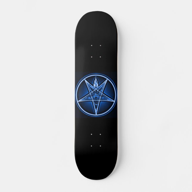 Skateboard Cubierta de bruja del lado oeste - Cubierta azul m (Anverso)