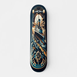 Skateboard "Cubierta de crucero Art Deco"