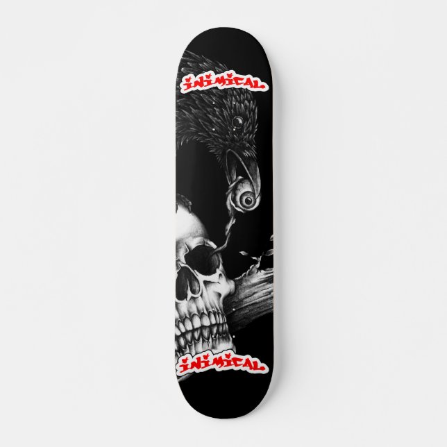 Skateboard Cubierta De Cuchillo De Comer Inimical (Anverso )