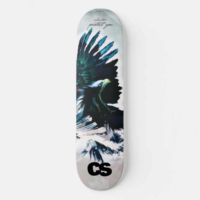 Skateboard Cubierta de Eagle del CS (Anverso)