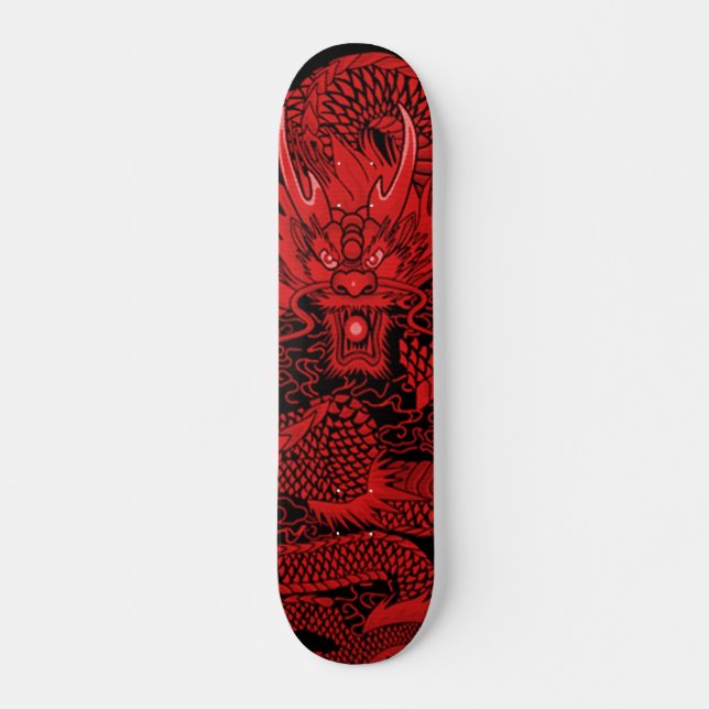 Skateboard Cubierta de encargo de Ninja del elemento rojo del (Anverso )