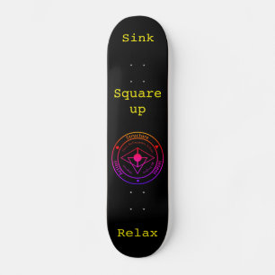Skateboard Cubierta de entrenamiento Wing Chun (Negro)