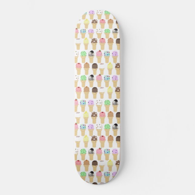 Skateboard Cubierta de esquí de crema de hielo, deliciosa (Anverso)