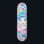 Skateboard Cubierta de esquí de remix de Anime Chica<br><div class="desc">Cubierta de esquí de Remix de Anime Chica por Urban Ninja Pro Decks.</div>